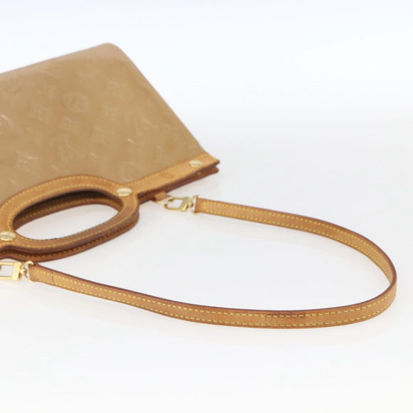 LOUIS VUITTON Monogram Vernis Roxbury Drive Bag 2Way Noisette M91372 Auth 164676