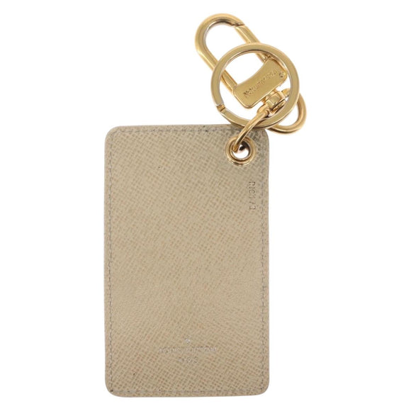 LOUIS VUITTON Damier Azur Porte Cles Afish Key Ring M66178 LV Auth 164678