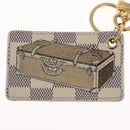 LOUIS VUITTON Damier Azur Porte Cles Afish Key Ring M66178 LV Auth 164678-4