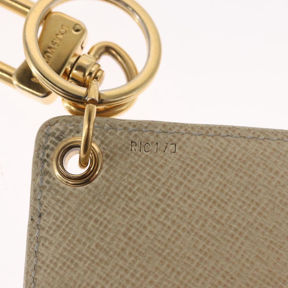 LOUIS VUITTON Damier Azur Porte Cles Afish Key Ring M66178 LV Auth 164678
