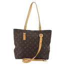 LOUIS VUITTON Monogram Cabas Piano Tote Bag M51148 LV Auth 164679-2