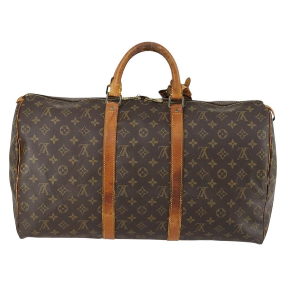 LOUIS VUITTON Monogram Keepall 50 Boston Bag M41426 LV Auth 164682