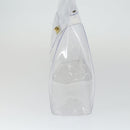 HERMES Vinyl Kelly Hand Bag Vinyl Clear Auth 164684-4