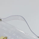 HERMES Vinyl Kelly Hand Bag Vinyl Clear Auth 164684-8