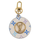 LOUIS VUITTON Monogram Watercolor Pocket Mirror Charm White M01375 Auth 164685M-2