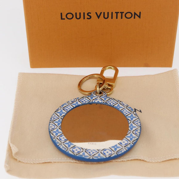 LOUIS VUITTON Monogram Watercolor Pocket Mirror Charm White M01375 Auth 164685M