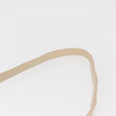 BALLY Hand Bag Leather 2way Ivory Gold Auth 164690-10