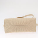 BALLY Hand Bag Leather 2way Ivory Gold Auth 164690-11