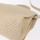 BALLY Hand Bag Leather 2way Ivory Gold Auth 164690-15