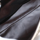 BALLY Hand Bag Leather 2way Ivory Gold Auth 164690-19