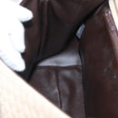 BALLY Hand Bag Leather 2way Ivory Gold Auth 164690-21