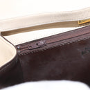 BALLY Hand Bag Leather 2way Ivory Gold Auth 164690-22