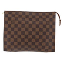 LOUIS VUITTON Damier Ebene Poche Toilette 26 Pouch N47543 LV Auth 164696-13