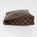 LOUIS VUITTON Damier Ebene Poche Toilette 26 Pouch N47543 LV Auth 164696-4