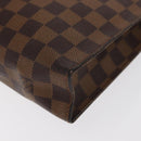 LOUIS VUITTON Damier Ebene Poche Toilette 26 Pouch N47543 LV Auth 164696-14