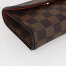 LOUIS VUITTON Damier Ebene Pochette Florentine Waist bag N51856 LV Auth 164702-9