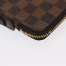 LOUIS VUITTON Damier Ebene Zippy Organizer Long Wallet N60003 LV Auth 164703V-14