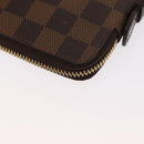 LOUIS VUITTON Damier Ebene Zippy Organizer Geldbörse N60003 LV Auth 164703V-17