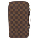 LOUIS VUITTON Damier Ebene Zippy Organizer Geldbörse N60003 LV Auth 164703V-2