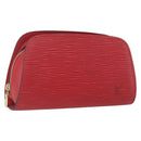 LOUIS VUITTON Epi Dauphine PM Pouch Castilian Red M48447 LV Auth 164704-1