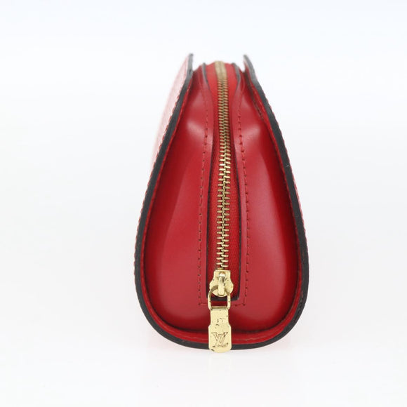 LOUIS VUITTON Epi Dauphine PM Pouch Castilian Red M48447 LV Auth 164704