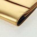 LOEWE Anagram Compact Wallet Leather Gold Silver Auth 164706V-17