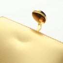 LOEWE Anagram Compact Wallet Leather Gold Silver Auth 164706V-8