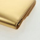 LOEWE Anagram Compact Wallet Leather Gold Silver Auth 164706V-15