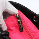 CHANEL Cambon Line Matelasse Tote Bag Leather Black Silver CC Auth 164709SM-14