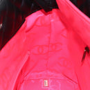 CHANEL Cambon Line Matelasse Tote Bag Leather Black Silver CC Auth 164709SM-19