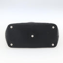 CHANEL Cambon Line Matelasse Tote Bag Leather Black Silver CC Auth 164709SM-9