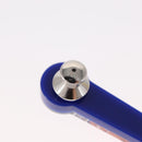 CHANEL COCO Mark Brooch plastic Blue CC Auth 164710SM-9