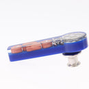 CHANEL COCO Mark Brooch plastic Blue CC Auth 164710SM-4
