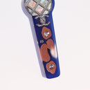 CHANEL COCO Mark Brooch plastic Blue CC Auth 164710SM-8