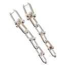 TIFFANY&Co. Hardware Graduated Link Pierce Ag925 Silver Auth 164712SM-1