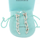 TIFFANY&Co. Hardware Graduated Link Pierce Ag925 Silver Auth 164712SM-18