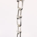 TIFFANY&Co. Hardware Graduated Link Pierce Ag925 Silver Auth 164712SM-4