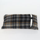 LOUIS VUITTON Travel Set Eye Mask Cushion Wool 3 Set Gray R99136 Auth 164714-8
