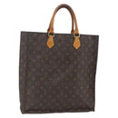 LOUIS VUITTON Monogram Sac Plat Hand Bag M51140 LV Auth 164715-1
