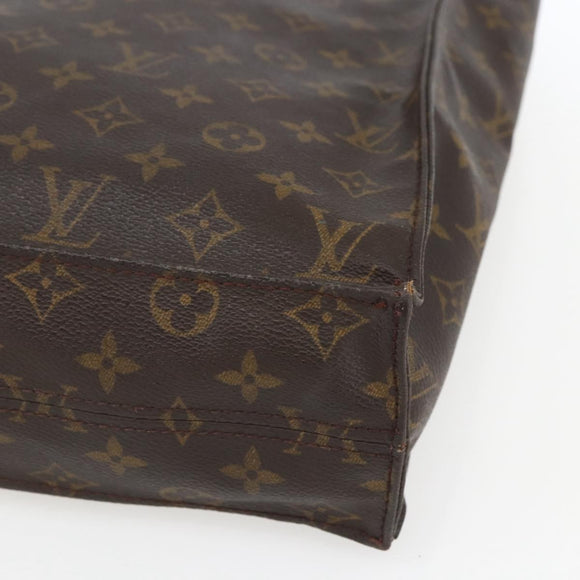 LOUIS VUITTON Monogram Sac Plat Hand Bag M51140 LV Auth 164715
