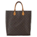 LOUIS VUITTON Monogram Sac Plat Hand Bag M51140 LV Auth 164715-2