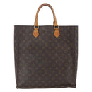 LOUIS VUITTON Monogram Sac Plat Hand Bag M51140 LV Auth 164715-3
