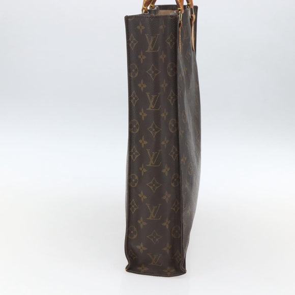 LOUIS VUITTON Monogram Sac Plat Hand Bag M51140 LV Auth 164715