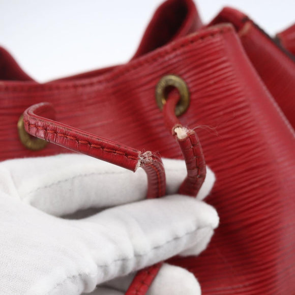 LOUIS VUITTON Epi Noe Schoudertas Rood M44007 LV Auth 164716