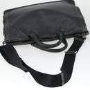 BOTTEGA VENETA INTRECCIATO Hand Bag Leather 2way Black Auth 164741-7