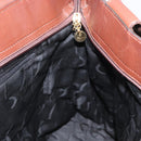 Salvatore Ferragamo Tote Bag Canvas Brown Gold Auth 164746-18