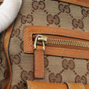 GUCCI GG Canvas Tote Bag Beige Gold 146247 Auth 164750-17