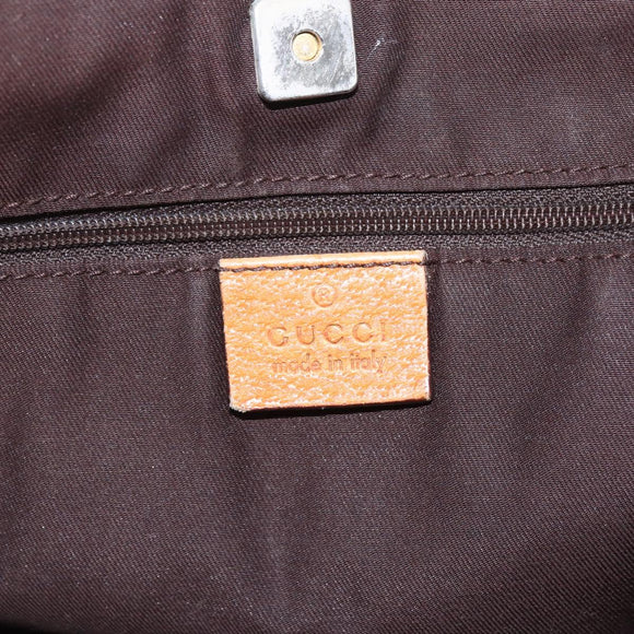 GUCCI GG Canvas Tote Bag Beige Gold 146247 Auth 164750