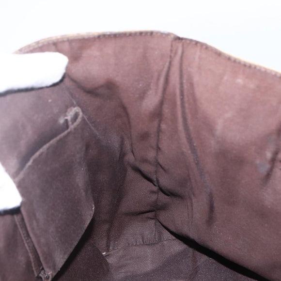 GUCCI GG Canvas Tote Bag Beige Gold 146247 Auth 164750