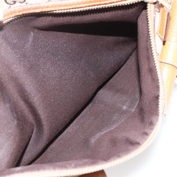 GUCCI GG Canvas Tote Bag Beige Gold 146247 Auth 164750